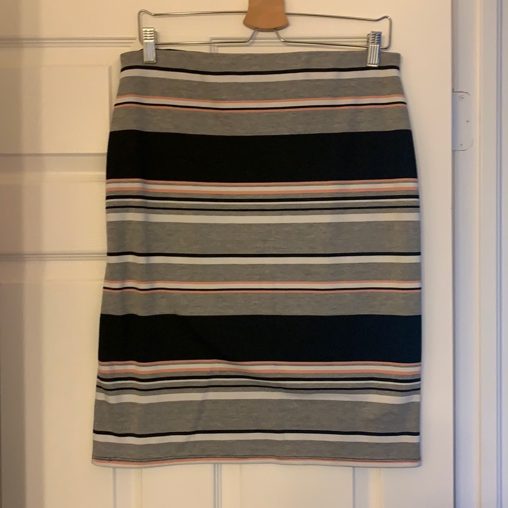 Midi Striped Skirt